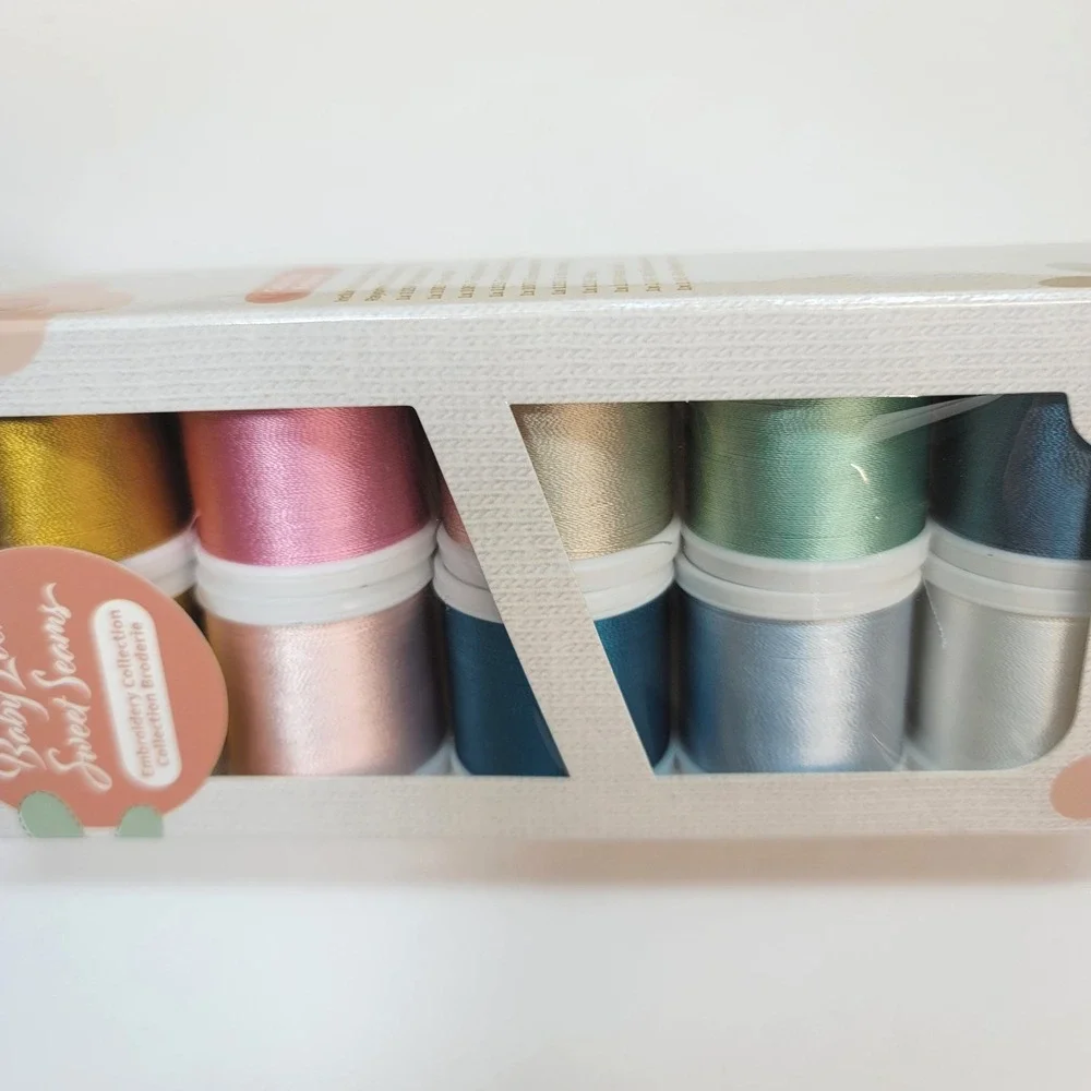 Baby Lock Sweet Seams Madeira Rayon Embroidery Thread Set 10pc‎ 220yd Spools NEW